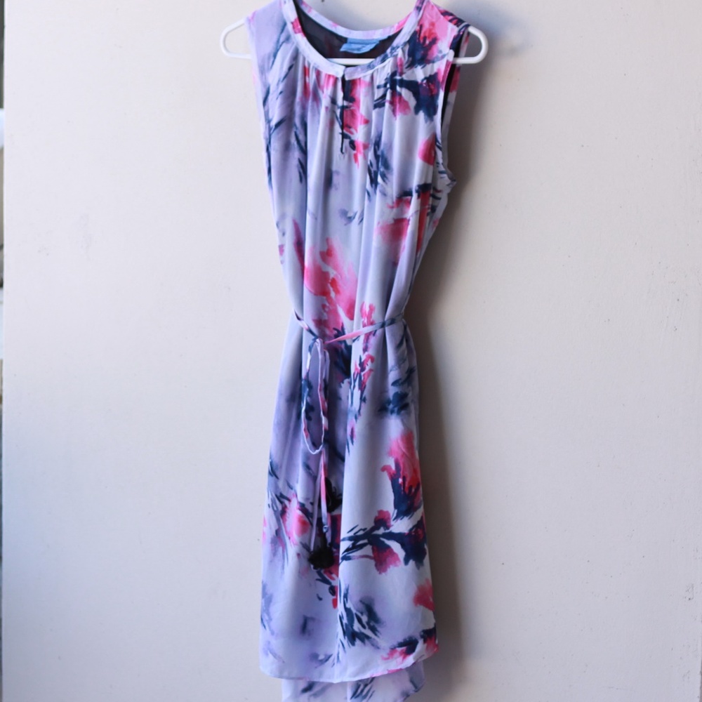 Simply by Vera Wang dress pink and blue floral